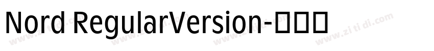Nord RegularVersion字体转换
